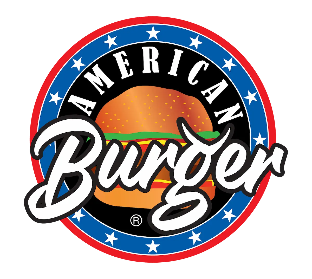 Logo AMERICAN BURGER color PNG